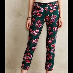 Anthropologie Cartonnier floral print pants